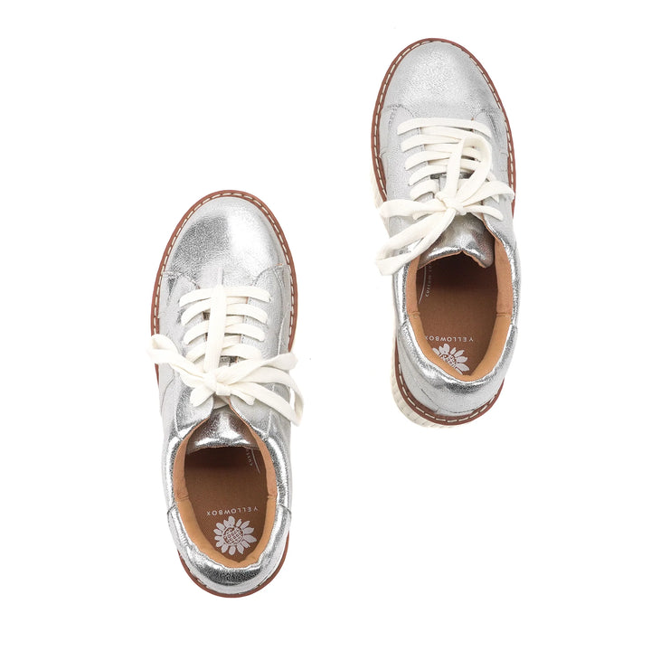 Marcell Silver Platform Sneaker by Yellow Box