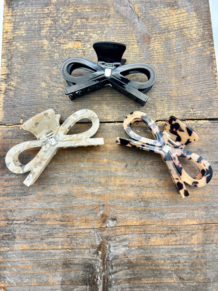 Ribbons & Rhinestones Claw Clips