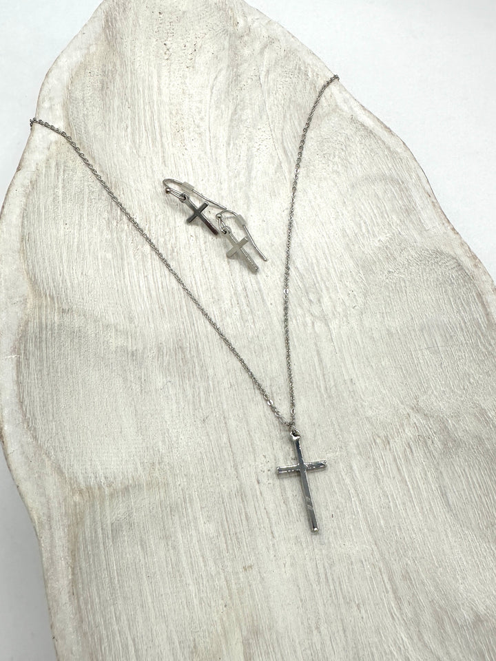 Simple Faith Necklace & Earring Set