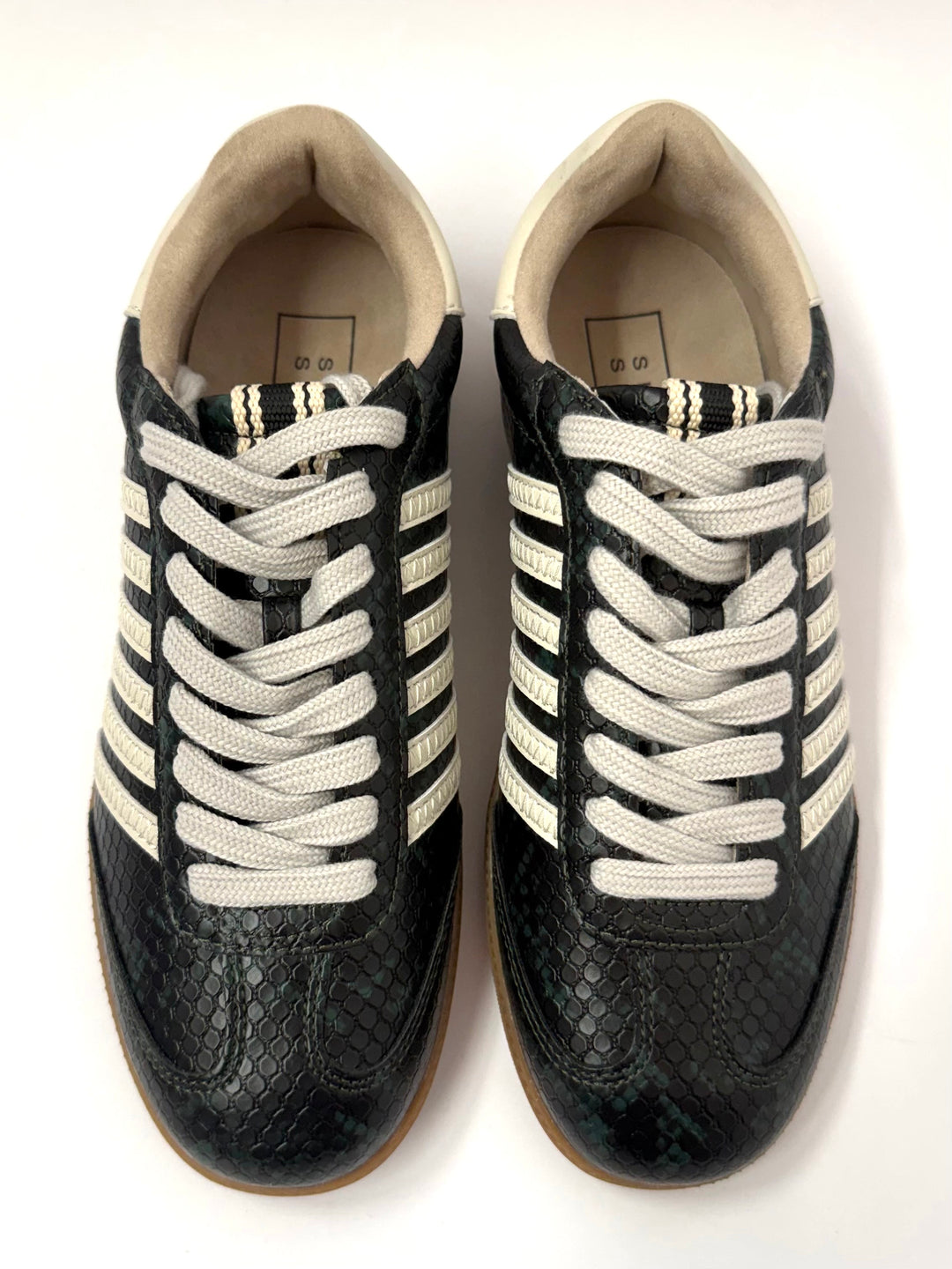 Stevie Sneaker in Green Snake by Shu Shop