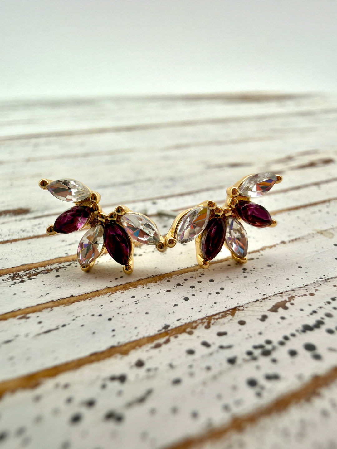 Jones Purple Climber Earrings
