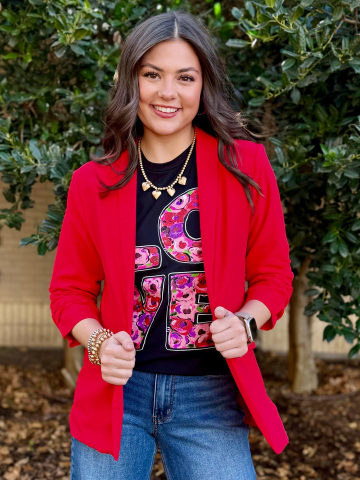 Runway Red Blazer