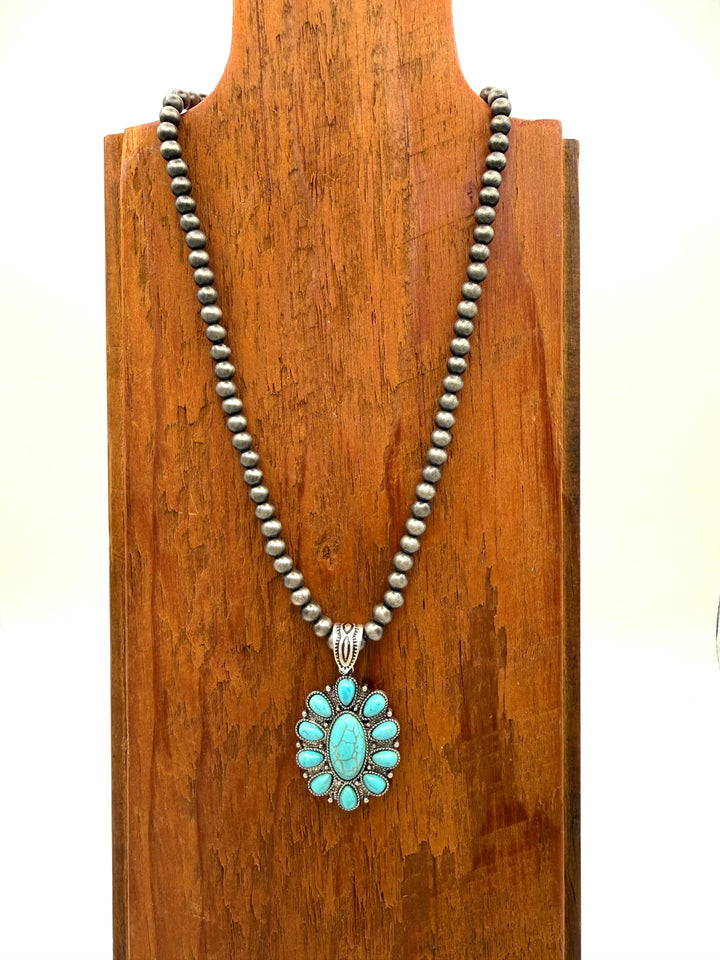 Anita Faux Navajo & Turquoise Necklace