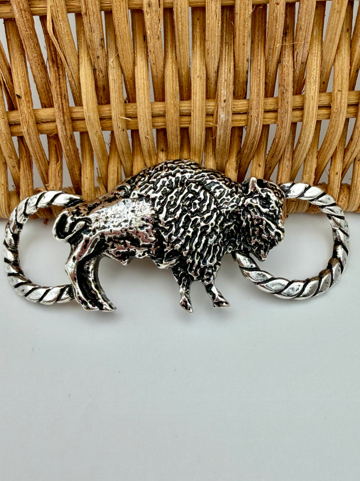 Western Buffalo Scarf Charm