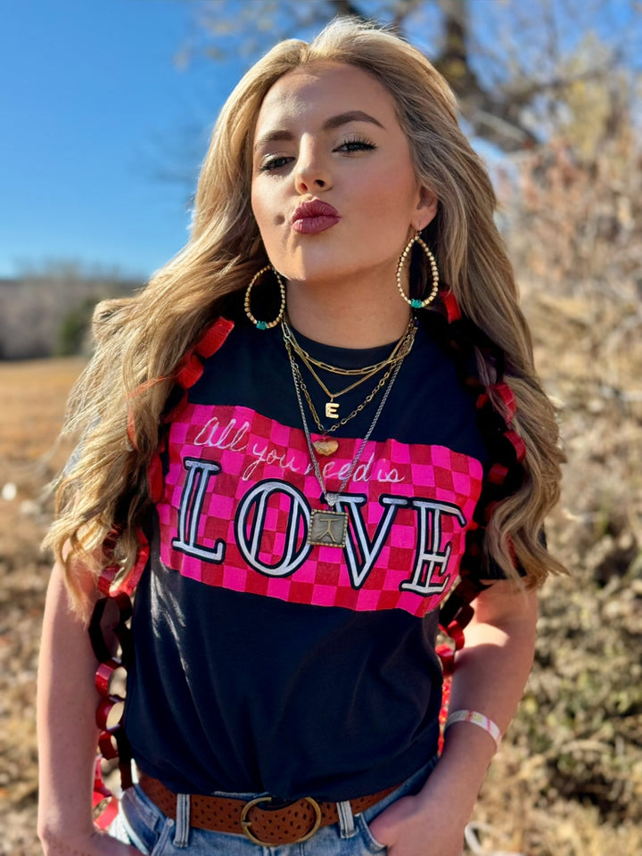All You Need Is Love Short Sleeve Tee by Texas True Threads