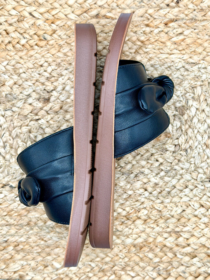 Too Cute Black Sandal by Corkys