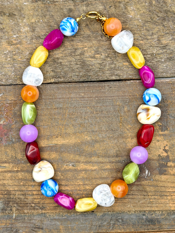 Stand Out Multi Beaded Necklace