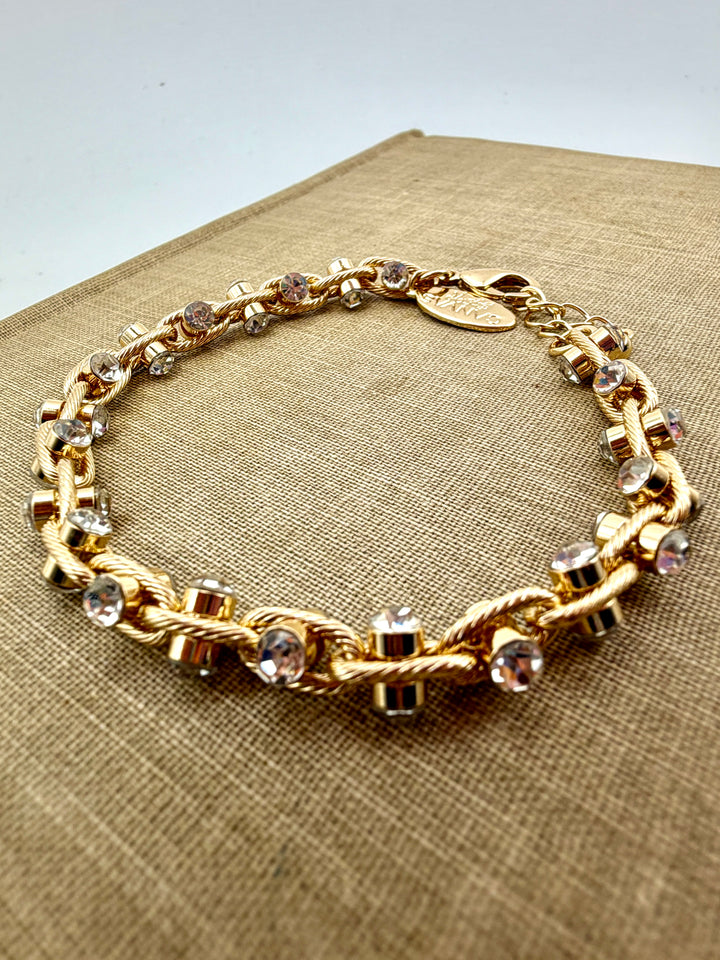 Nadia Gold & Rhinestone Bracelet