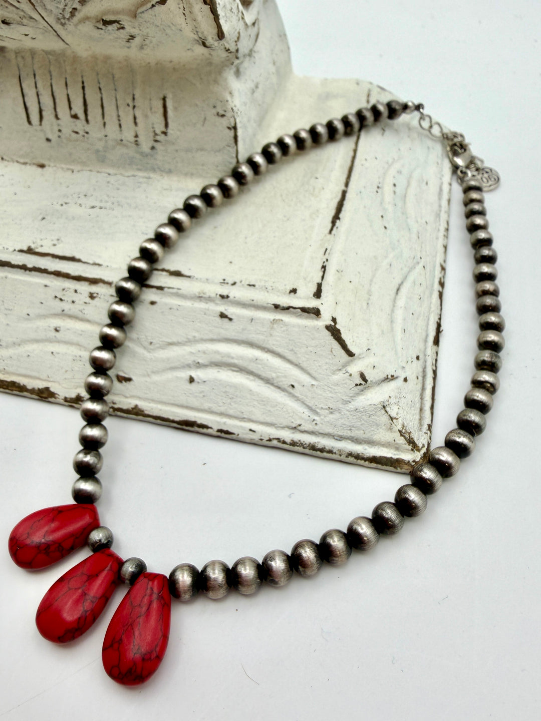 Rosa Red Stone Necklace