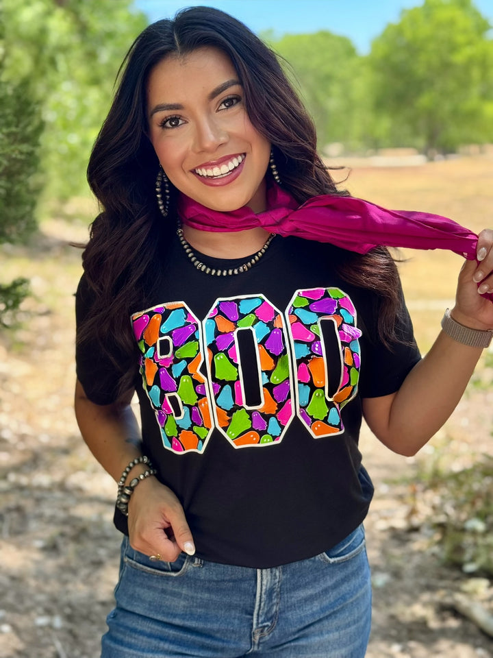 BOO Colorful Ghosts Tee by Texas True Threads