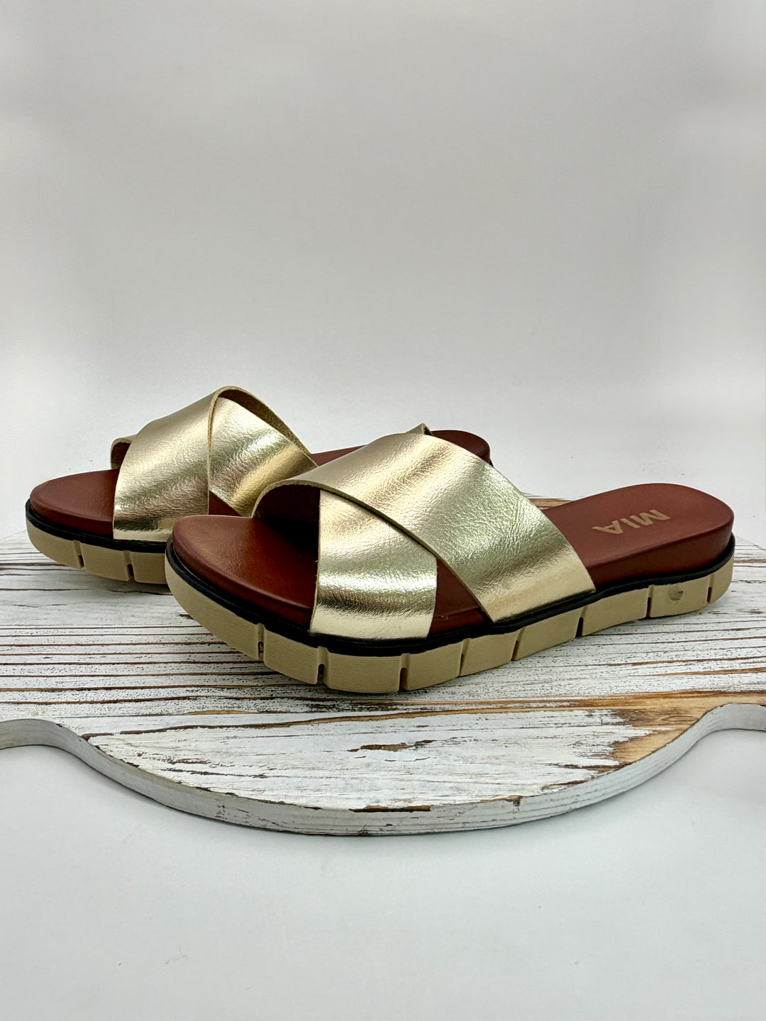 Elissa Gold Slide by Mia