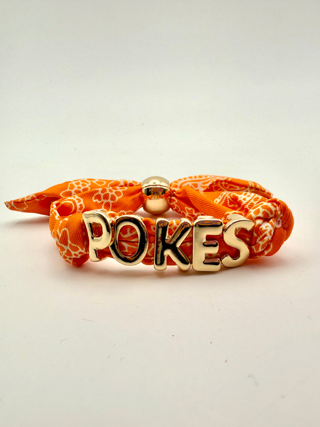 Oklahoma State Bandana Slider Bracelet