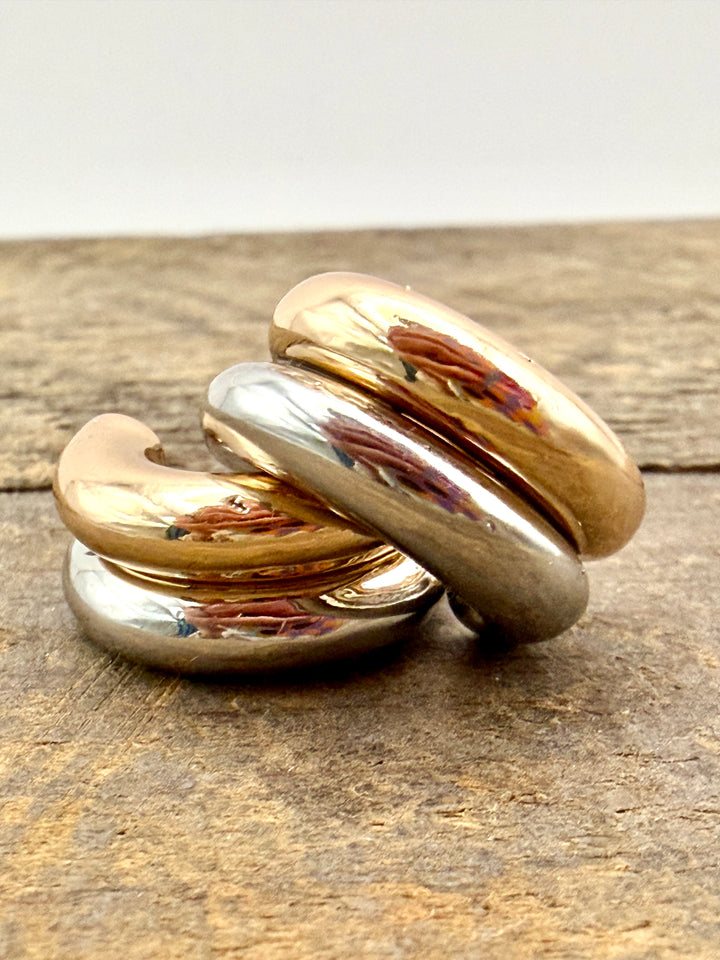 Jilly Two Tone Hoops