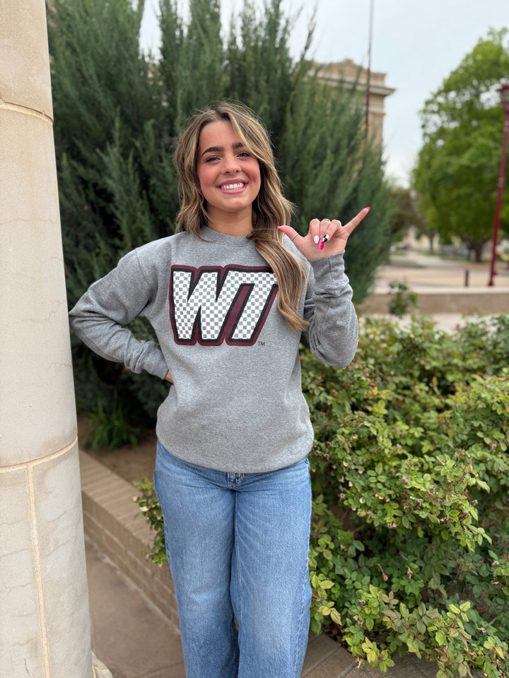 Checkered Slant WT Sweatshirt