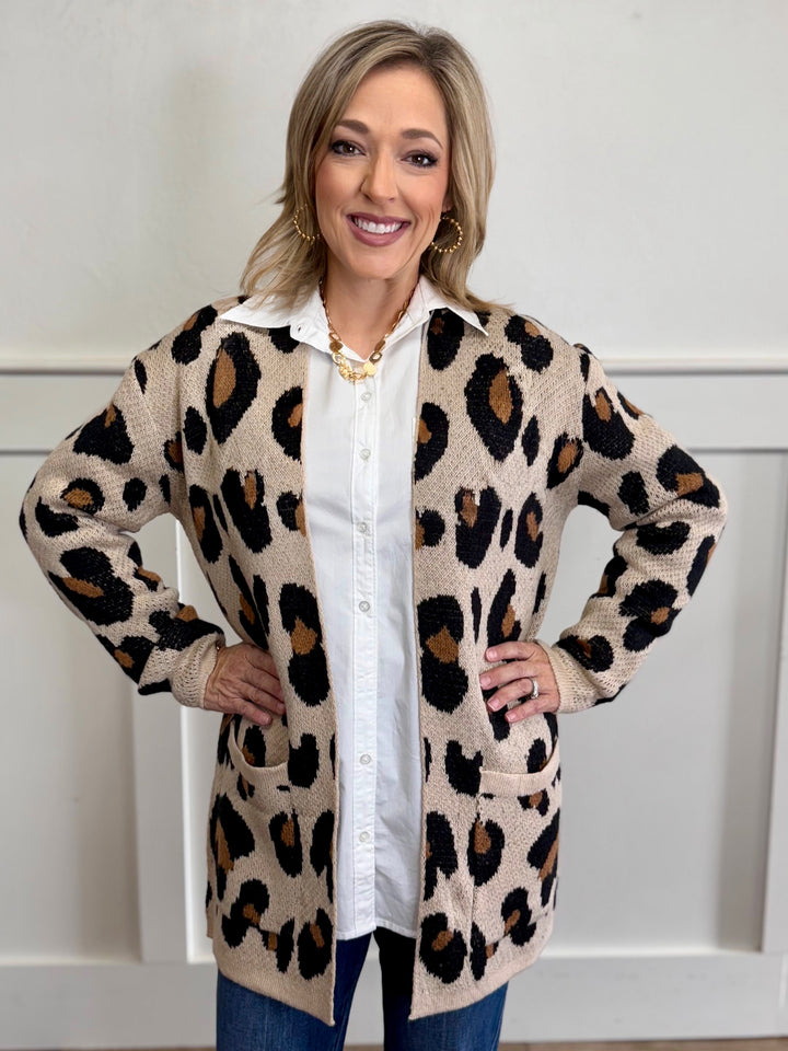 Soft Spots Front Pocket Cardigan