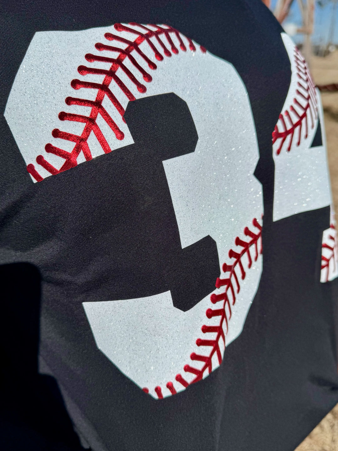 Custom Baseball/Softball Number Tee by Texas True Threads