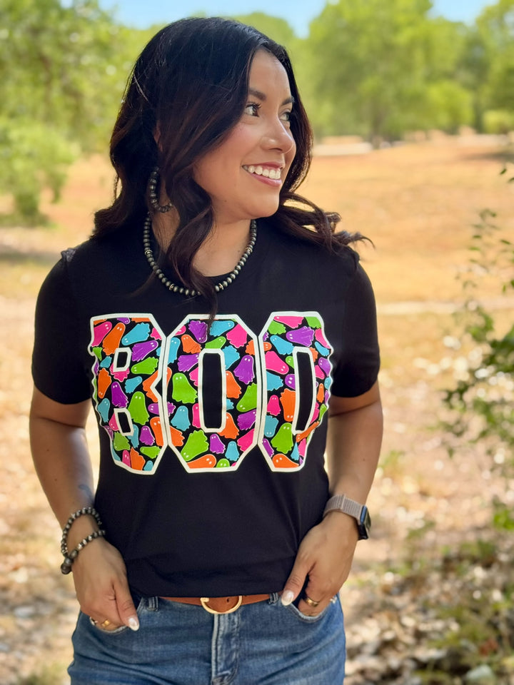 BOO Colorful Ghosts Tee by Texas True Threads