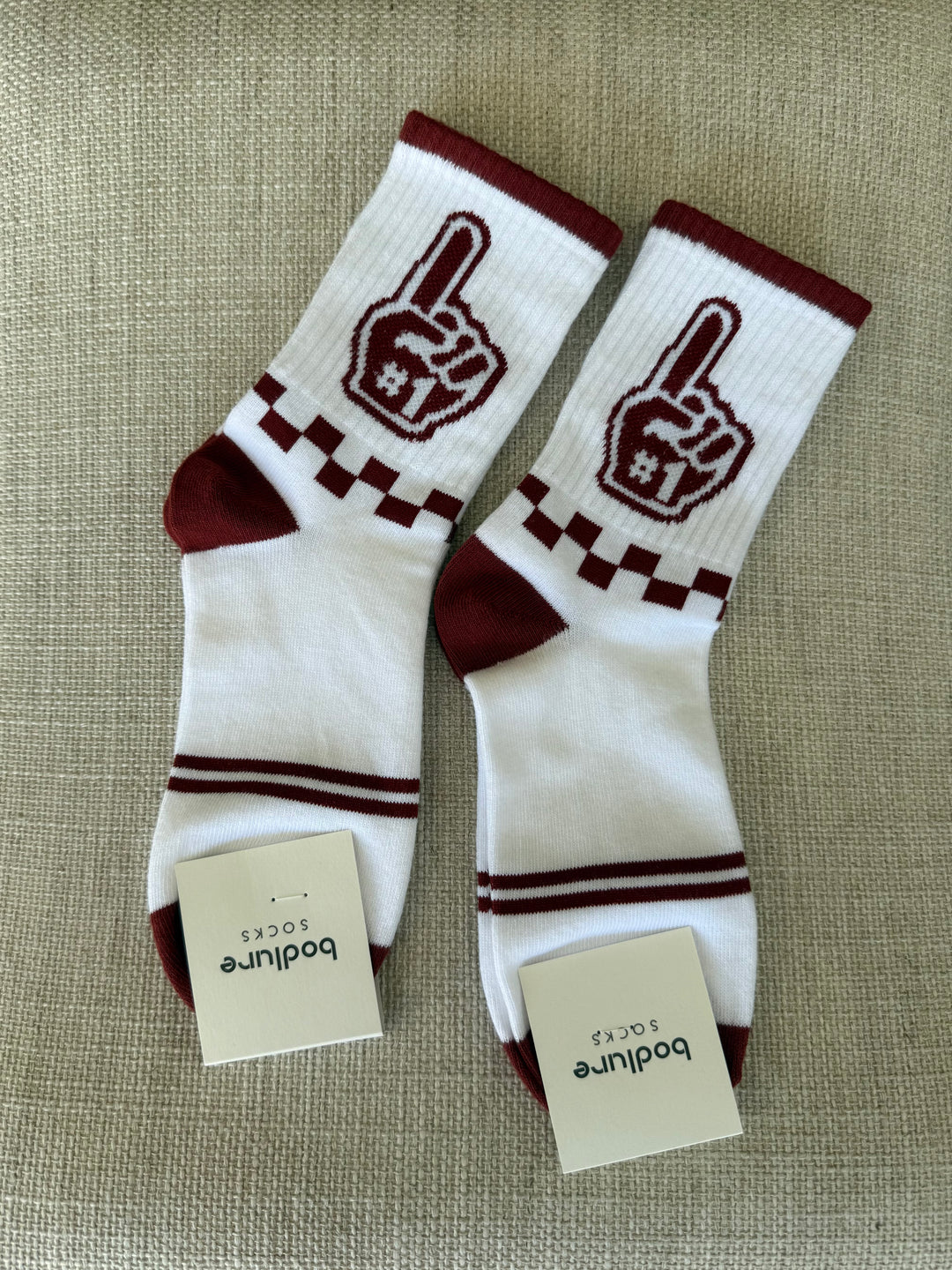 Game Day Socks in Maroon