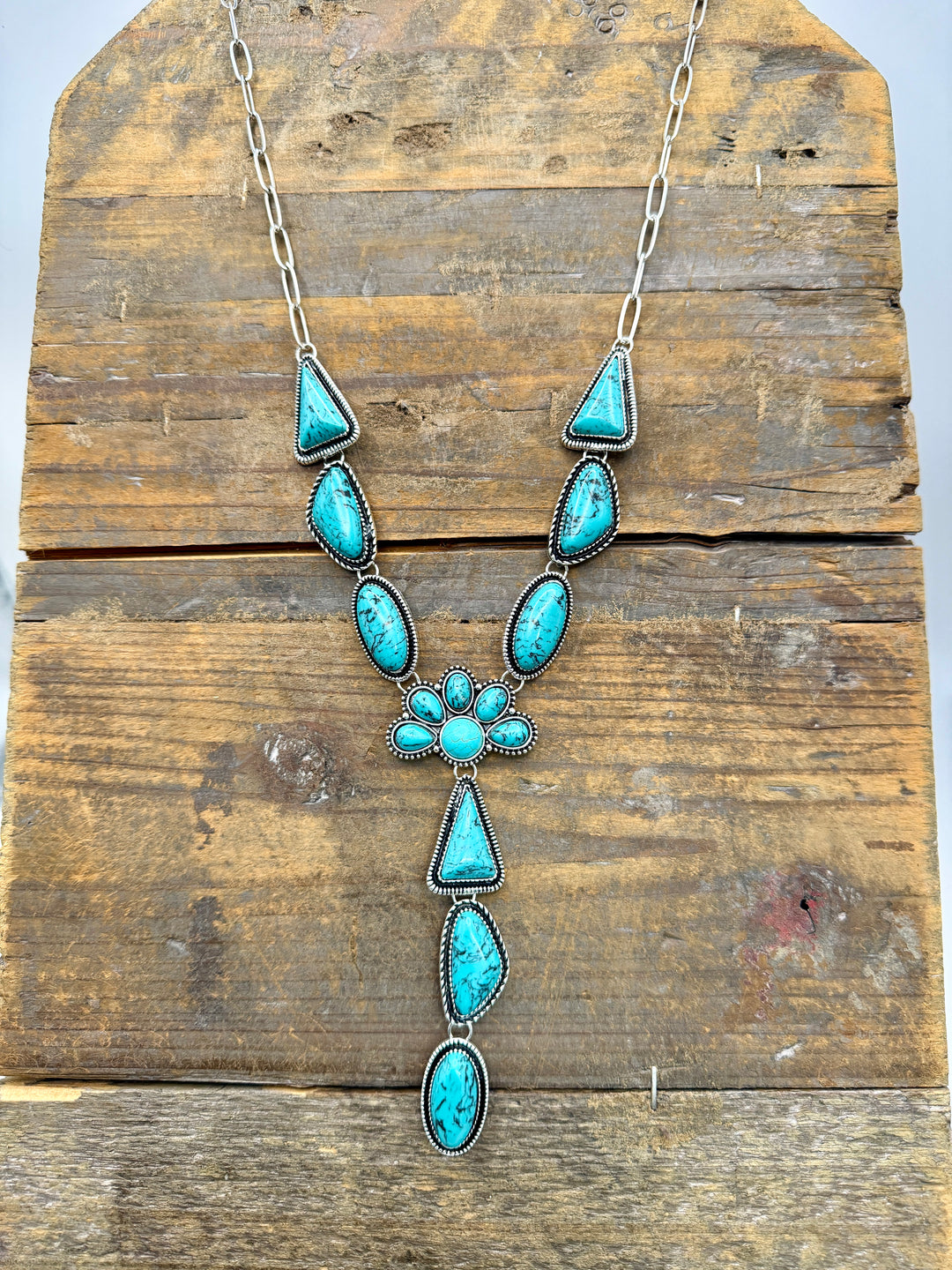 Sunset Turquoise Long Necklace