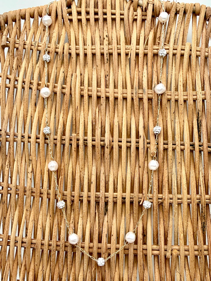 Faith Dainty Pearl Necklace