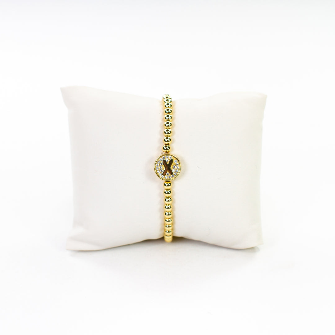 CZ Initial Bracelet
