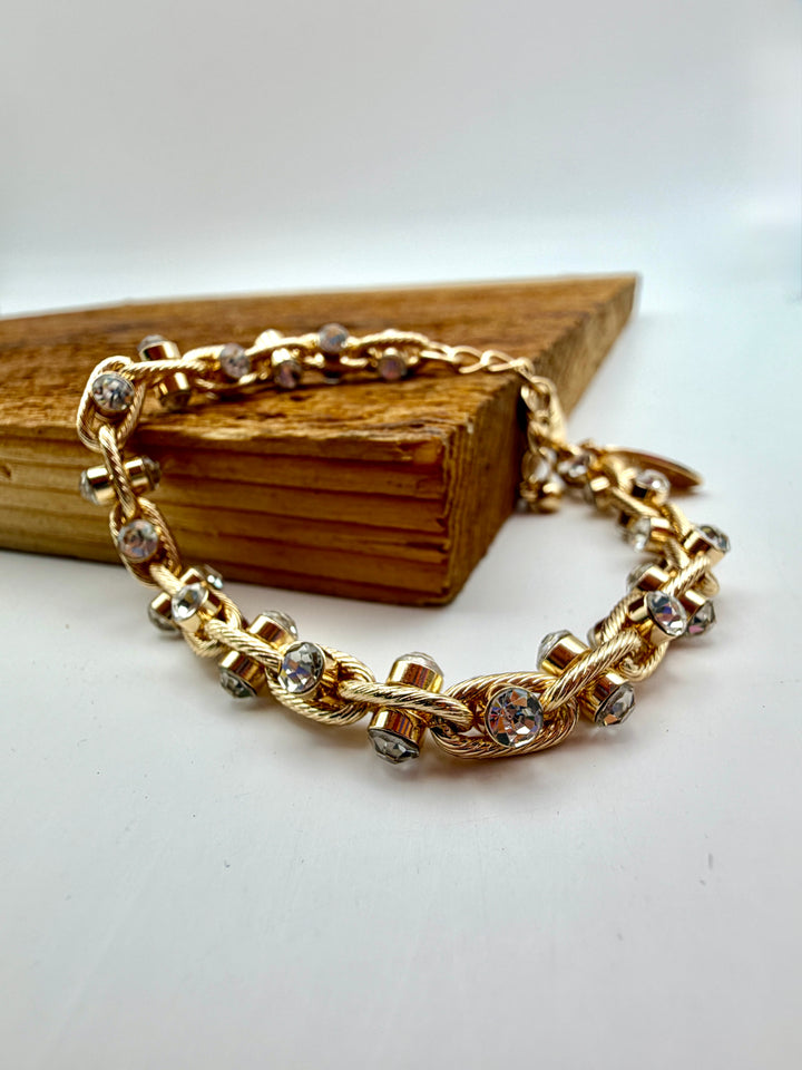 Nadia Gold & Rhinestone Bracelet
