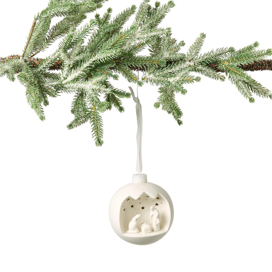Light Up Porcelain Nativity Ornament