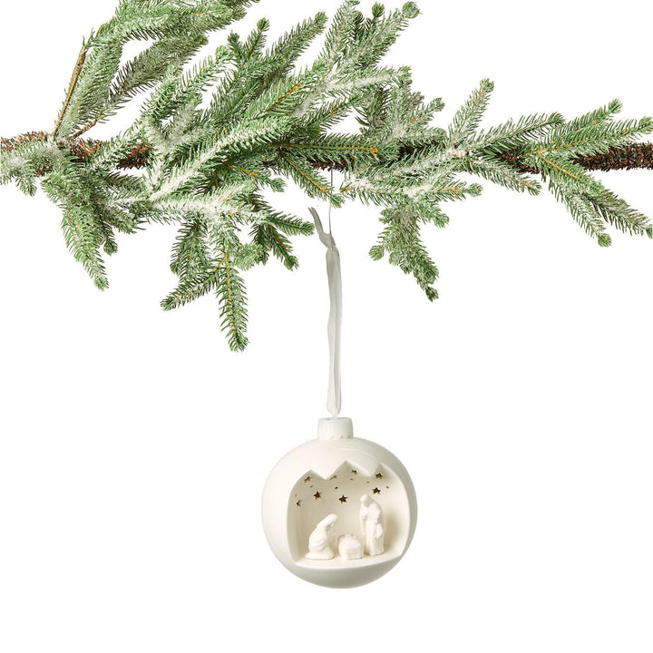 Light Up Porcelain Nativity Ornament