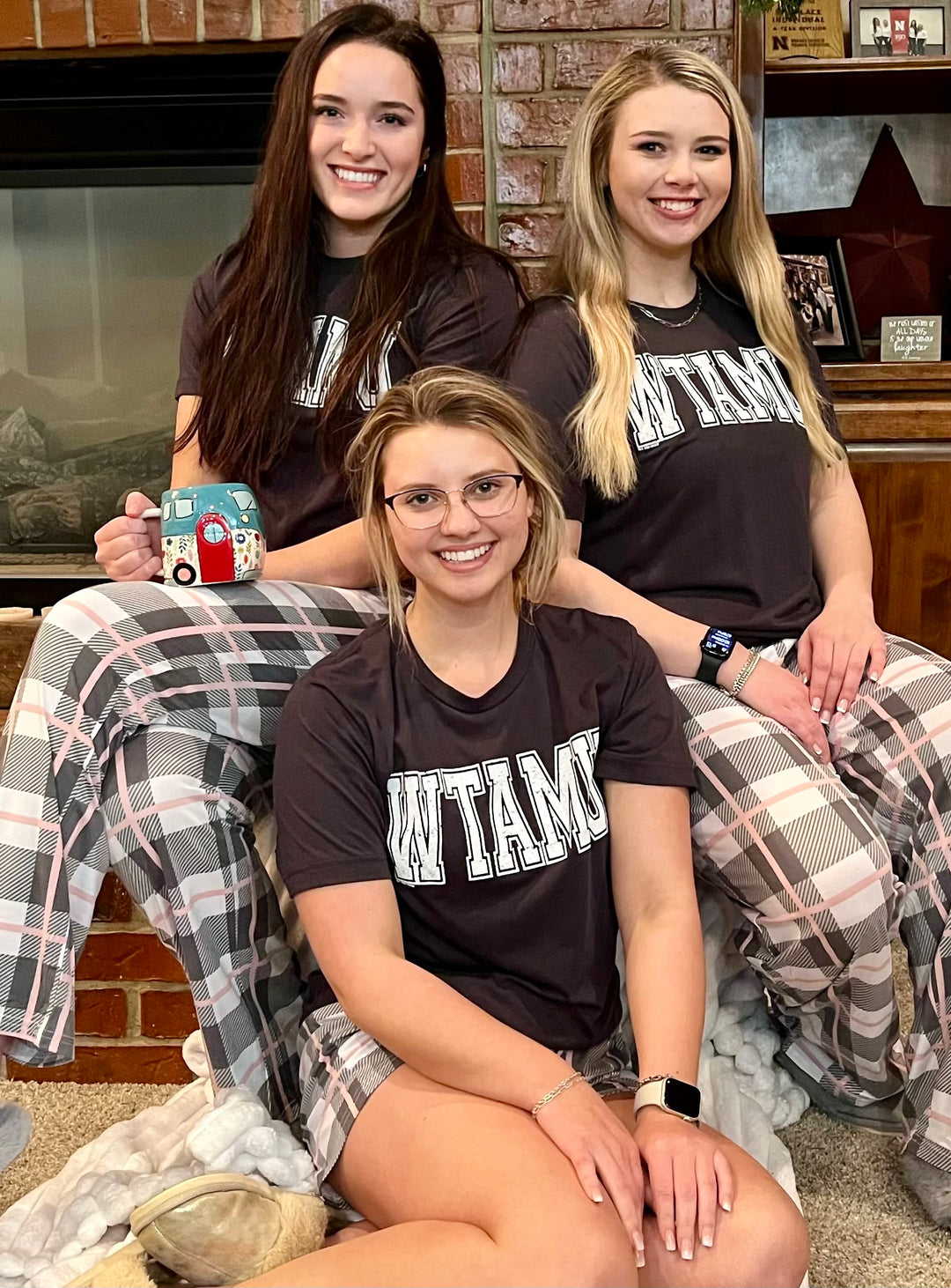 WTAMU Plaid PJ Set