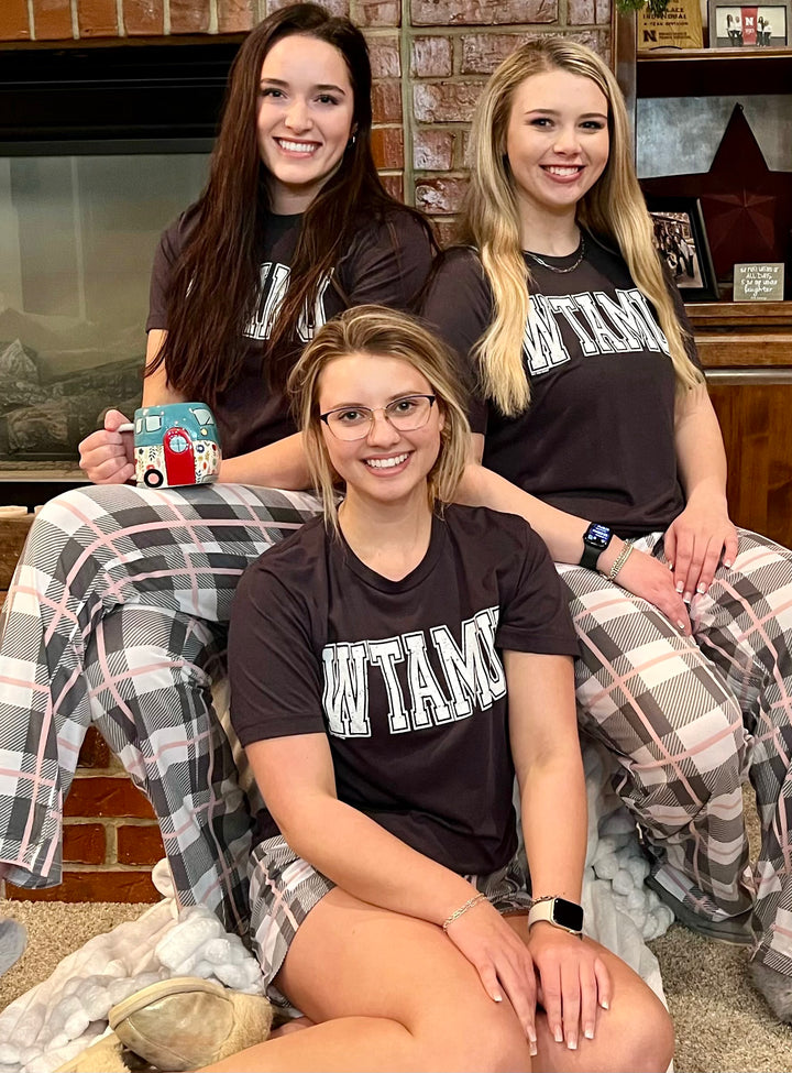 WTAMU Plaid PJ Set