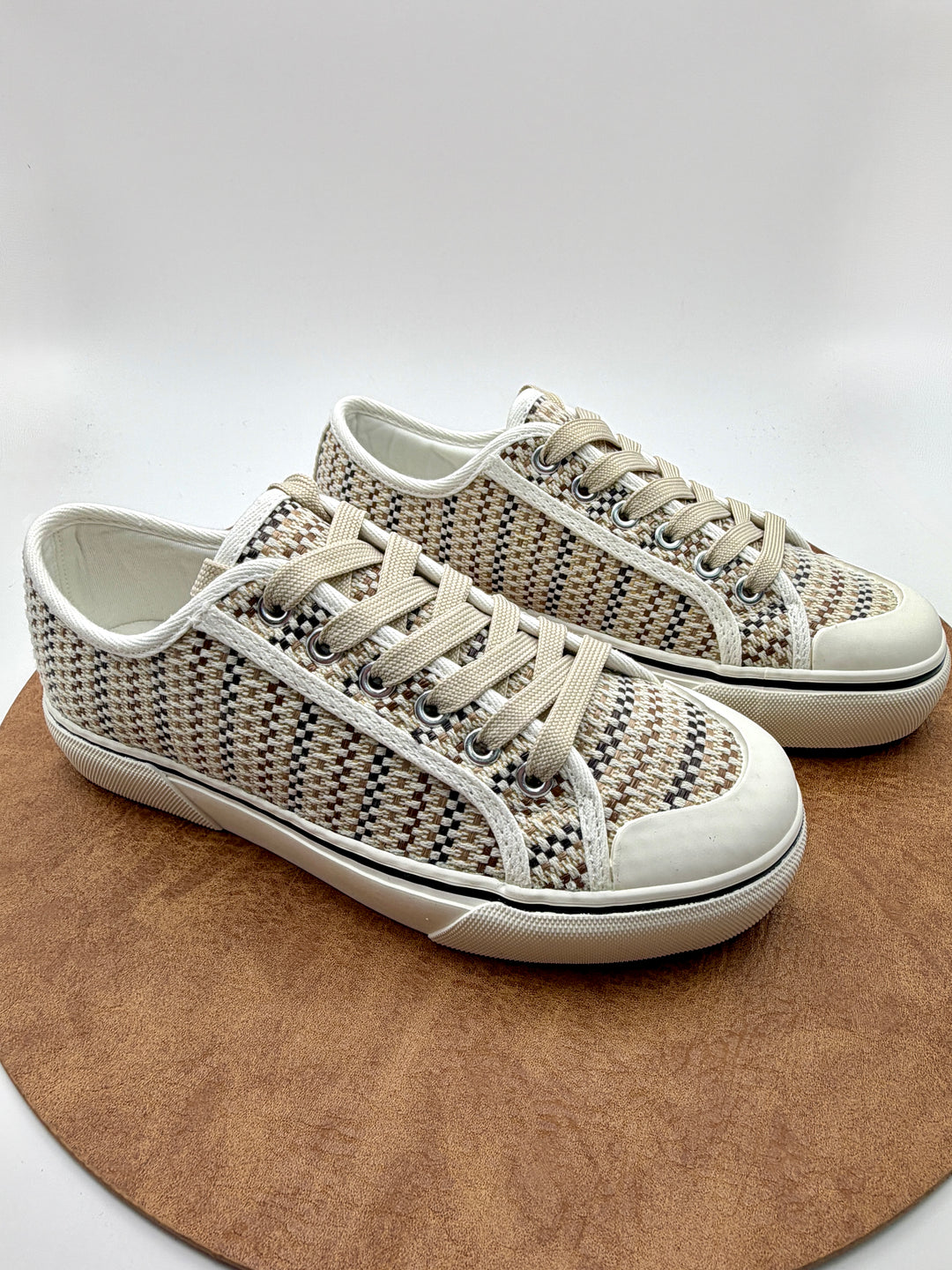 Waiting List Tan Combo Sneaker by Corkys