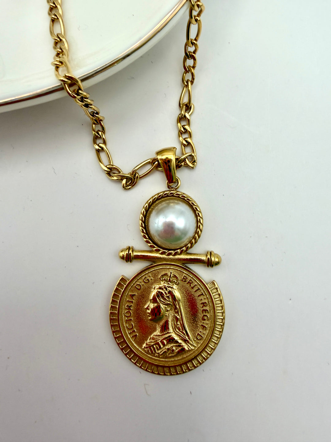Macy Coin Necklace by ChansuttPearls