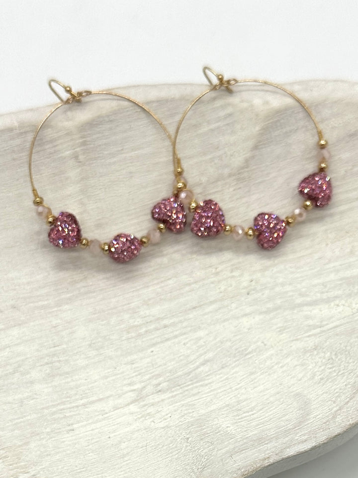 Love You Heart Hoops