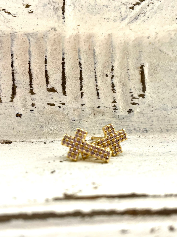 Ruth Cross Stud Earrings