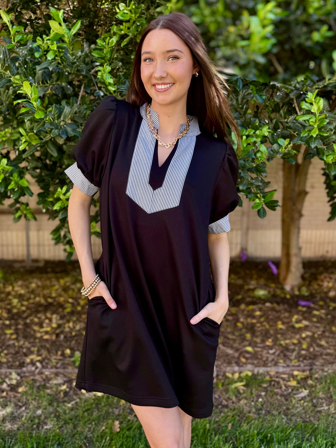 Classic Comfort V-Neck Dresses