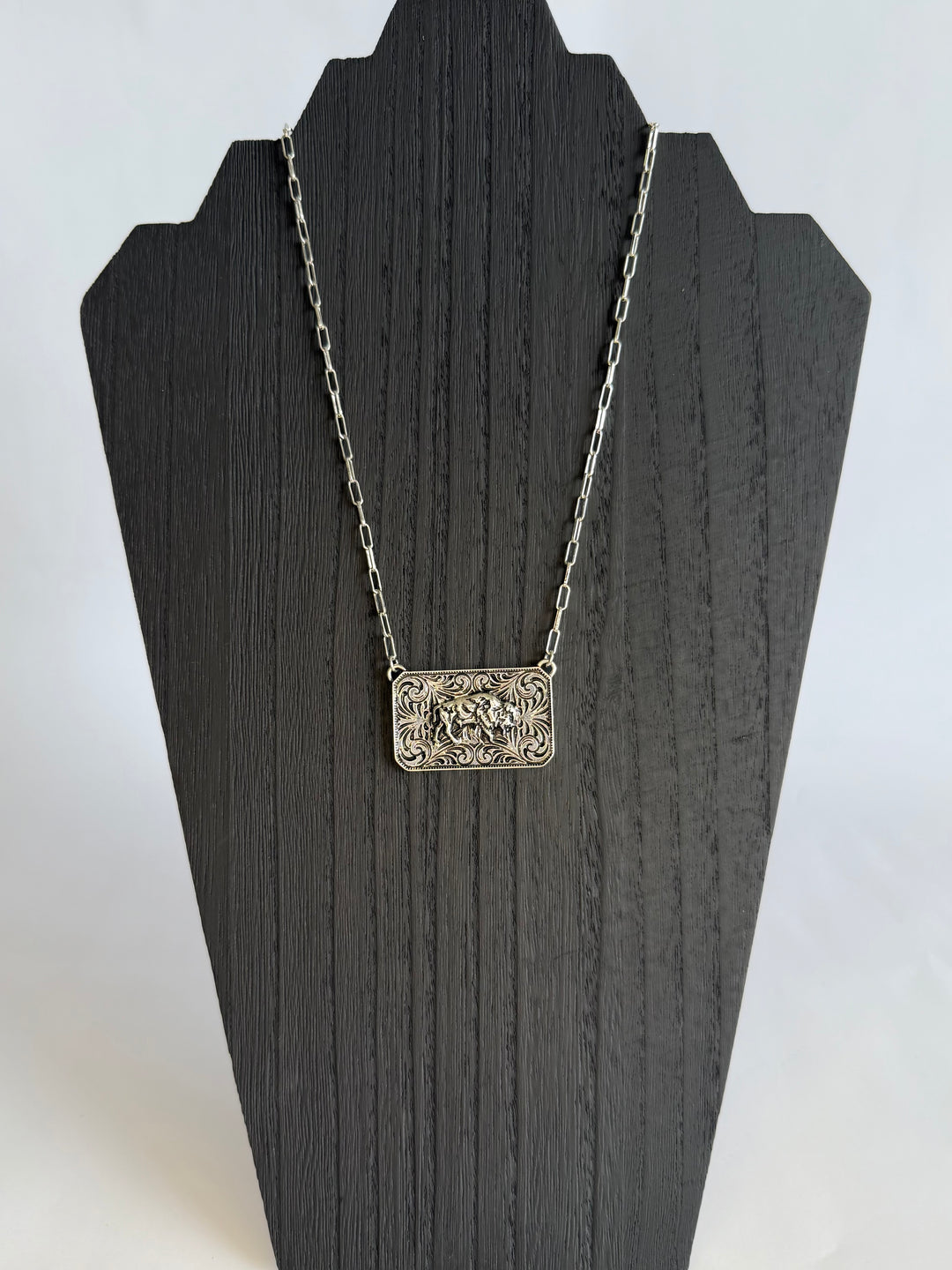 Buffalo Plate Necklace