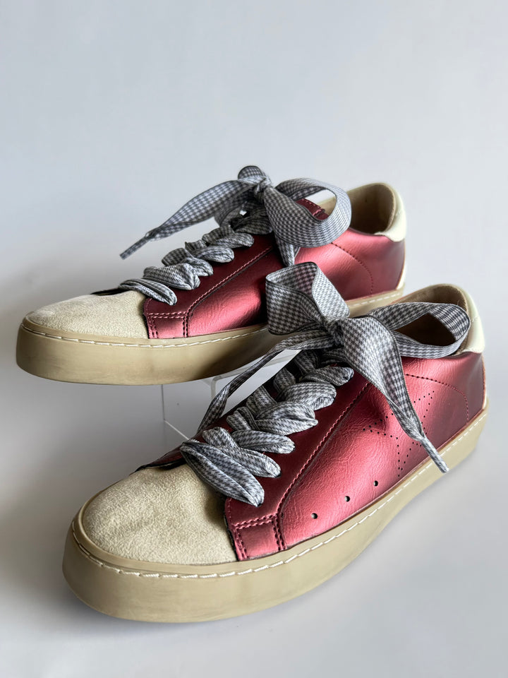 Maroon & Grey Game Day Sneaker by ShuShop