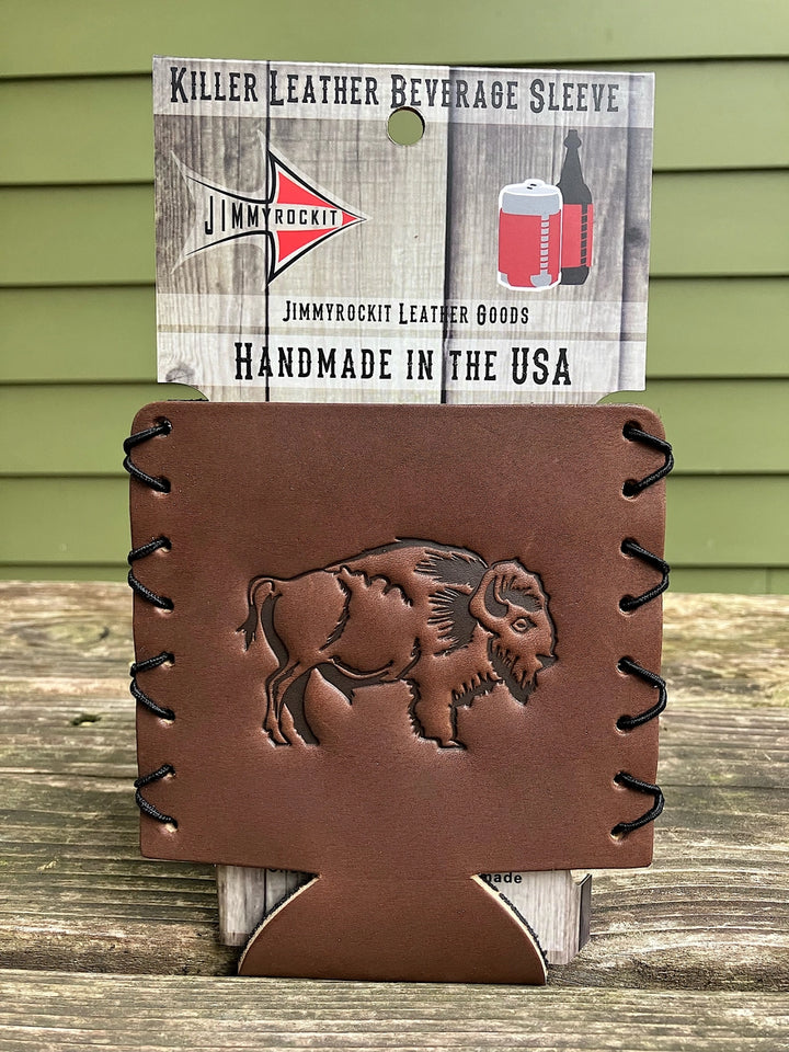 Leather Buffalo Koozie