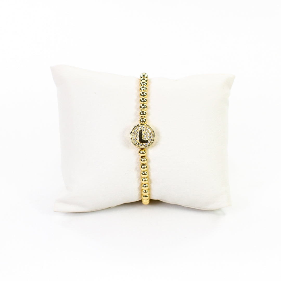 CZ Initial Bracelet