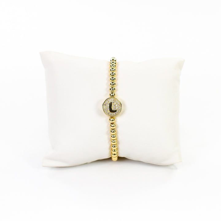 CZ Initial Bracelet