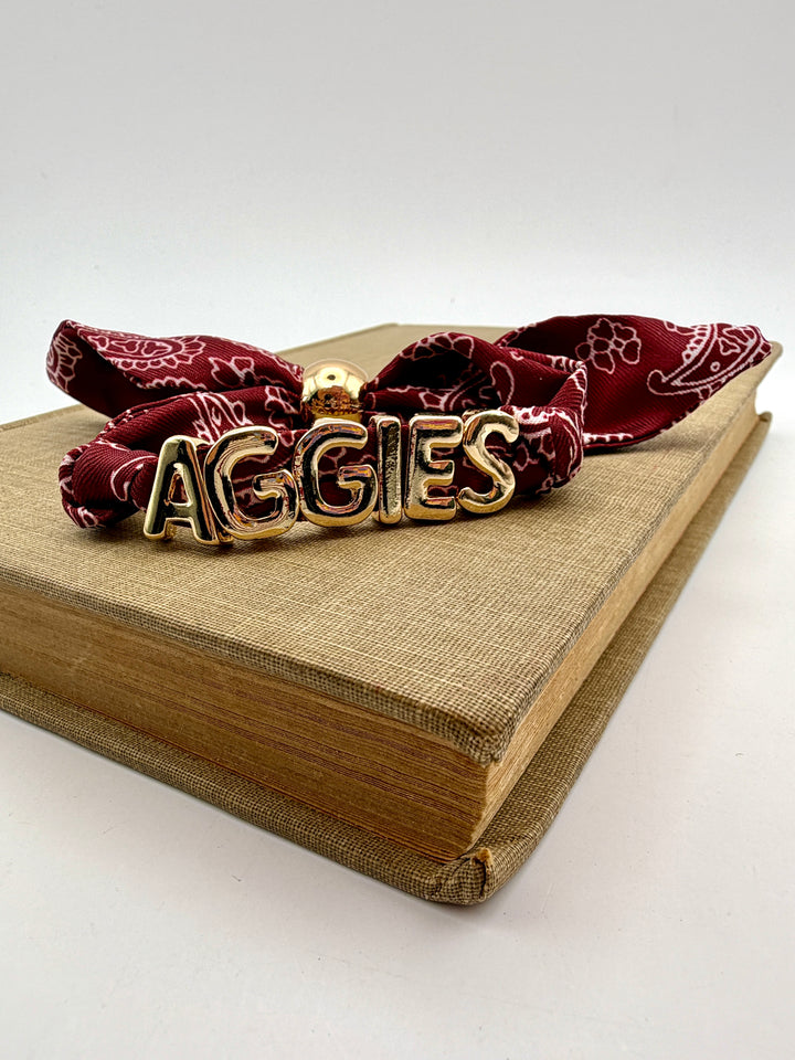 Texas A&M Bandana Slider Bracelet