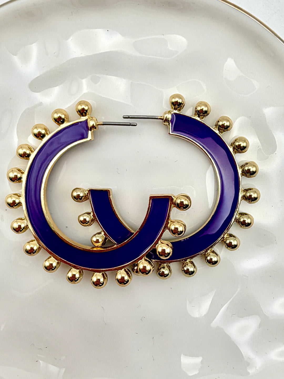 Hadley Purple Hoops