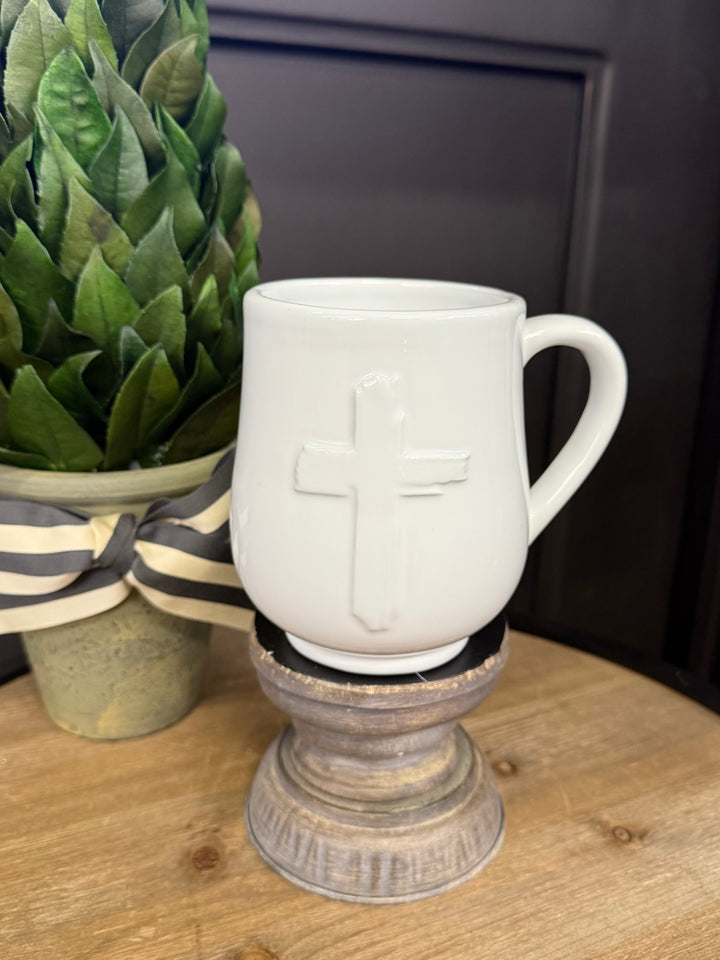 White Cross Mug