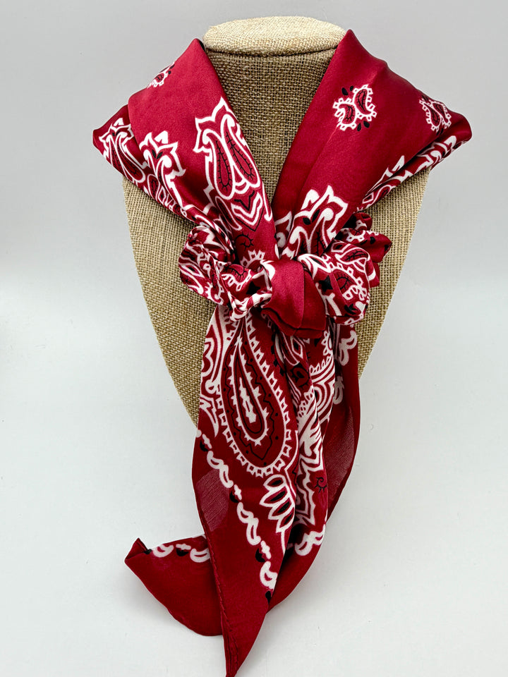 Maroon Bandana Wild Rag