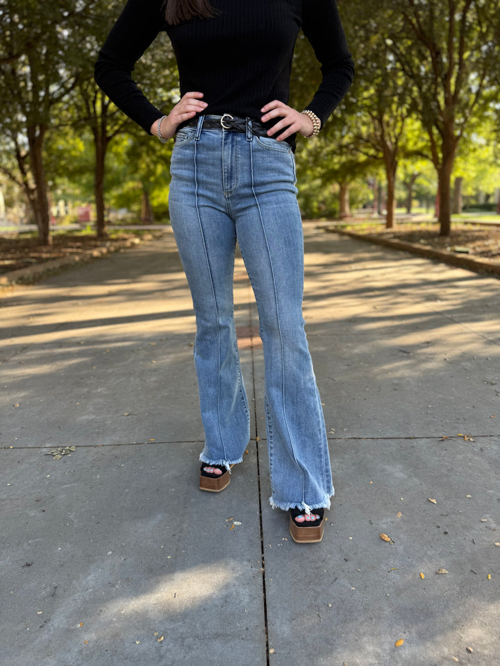 Lennon Front Seam Flare Jean by Judy Blue