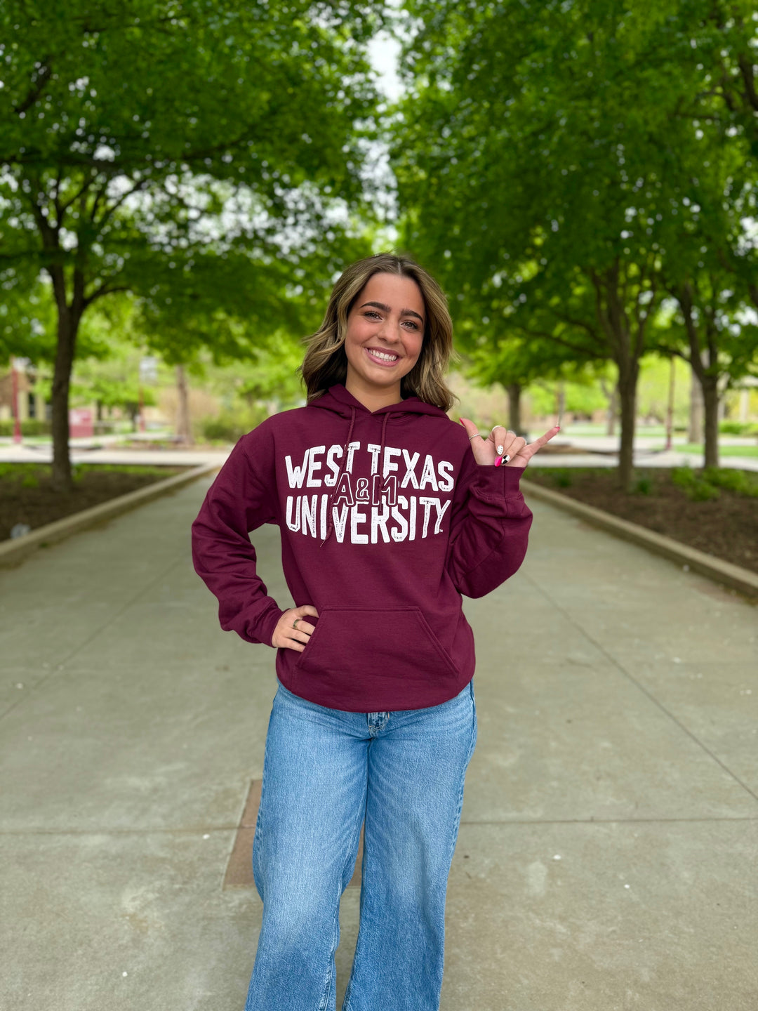 Maroon West Texas A&M Hoodie