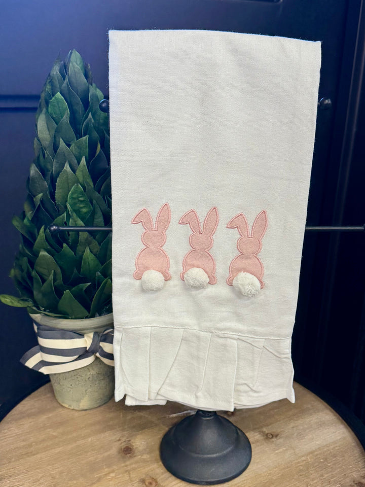Bunny Ruffle Hand Towel
