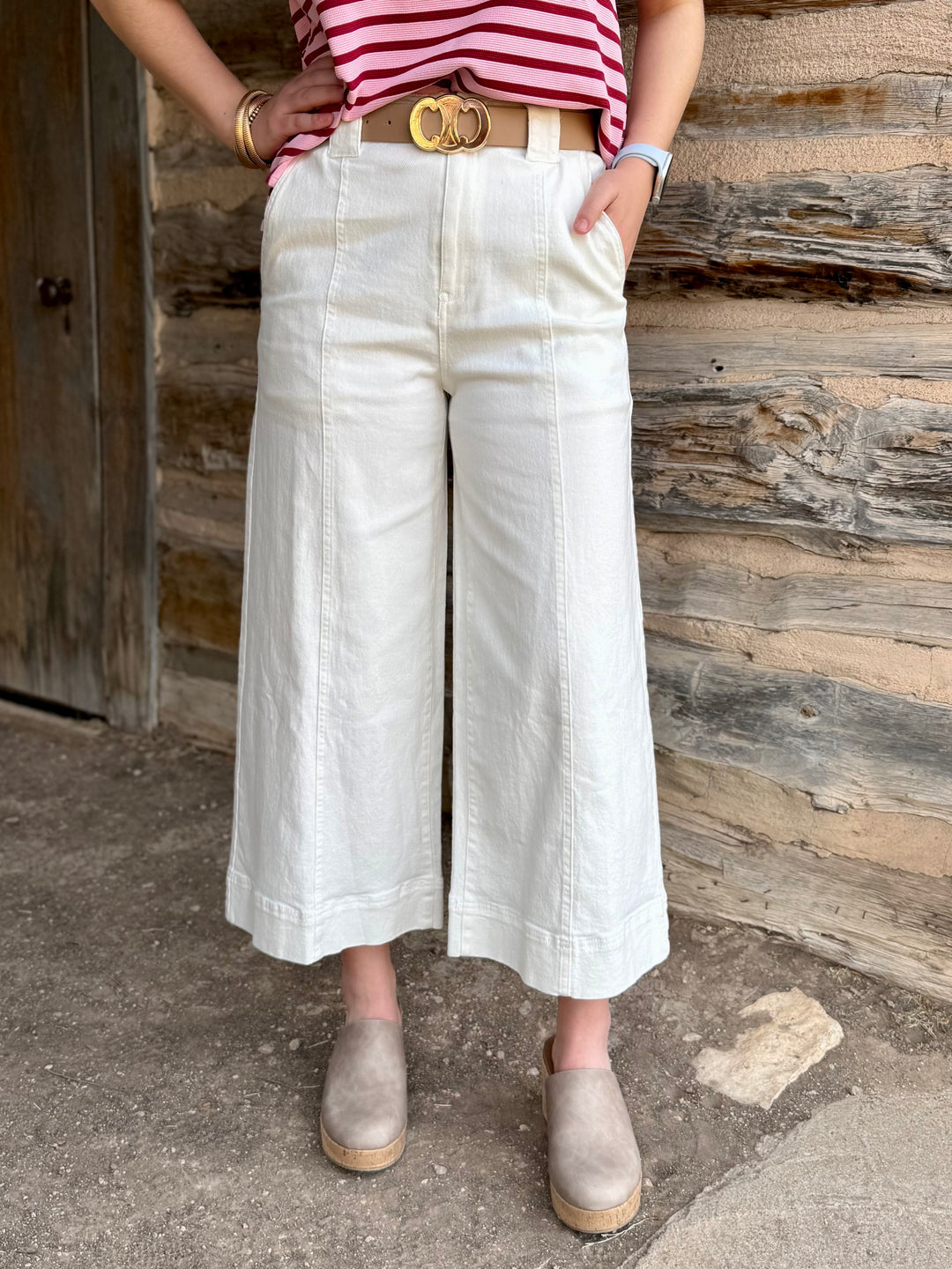 Indy High Rise Wide Leg Crop Jean by Entro