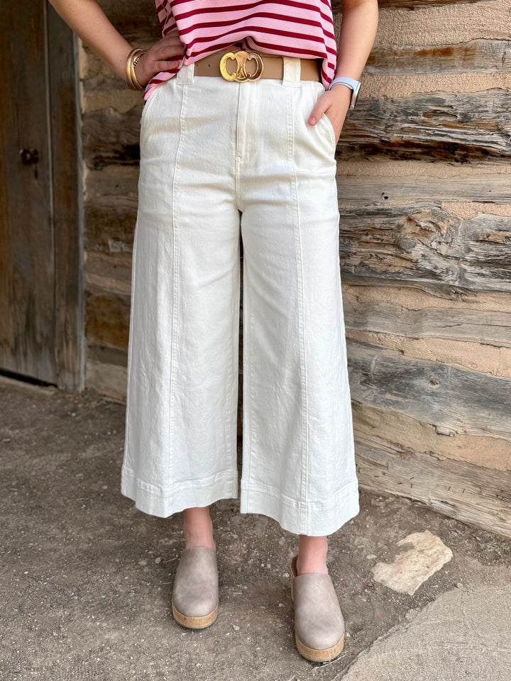 Indy High Rise Wide Leg Crop Jean by Entro