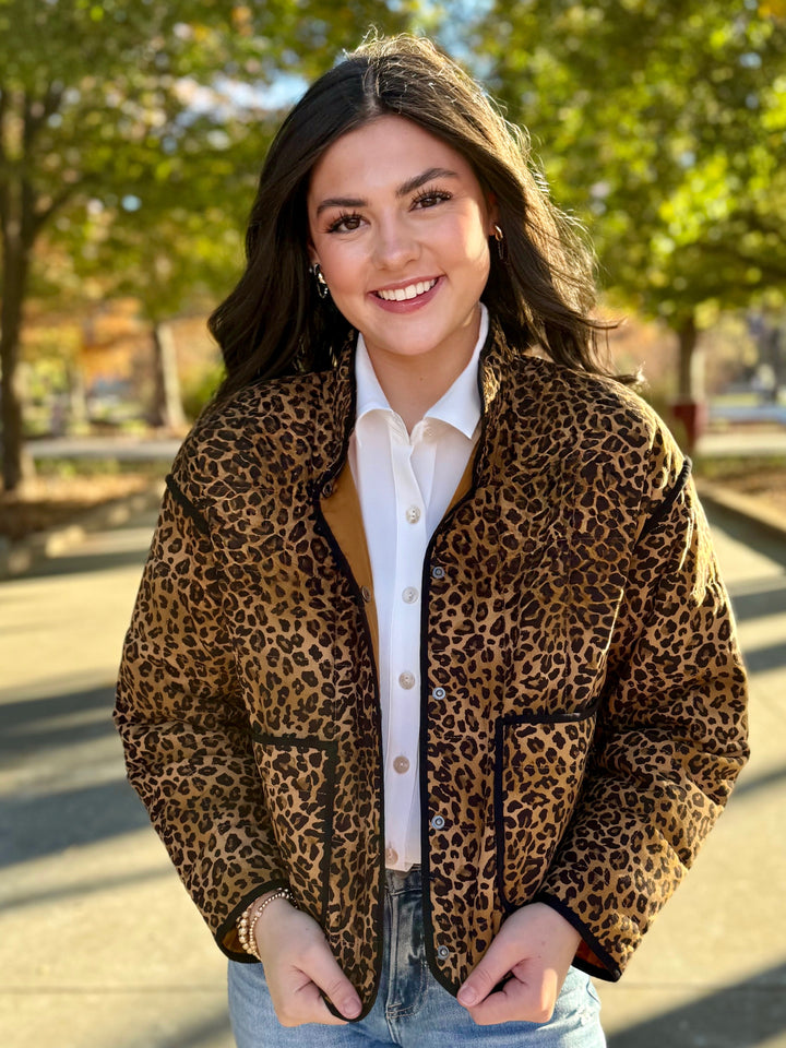 Odie Quilted Leopard Jacket